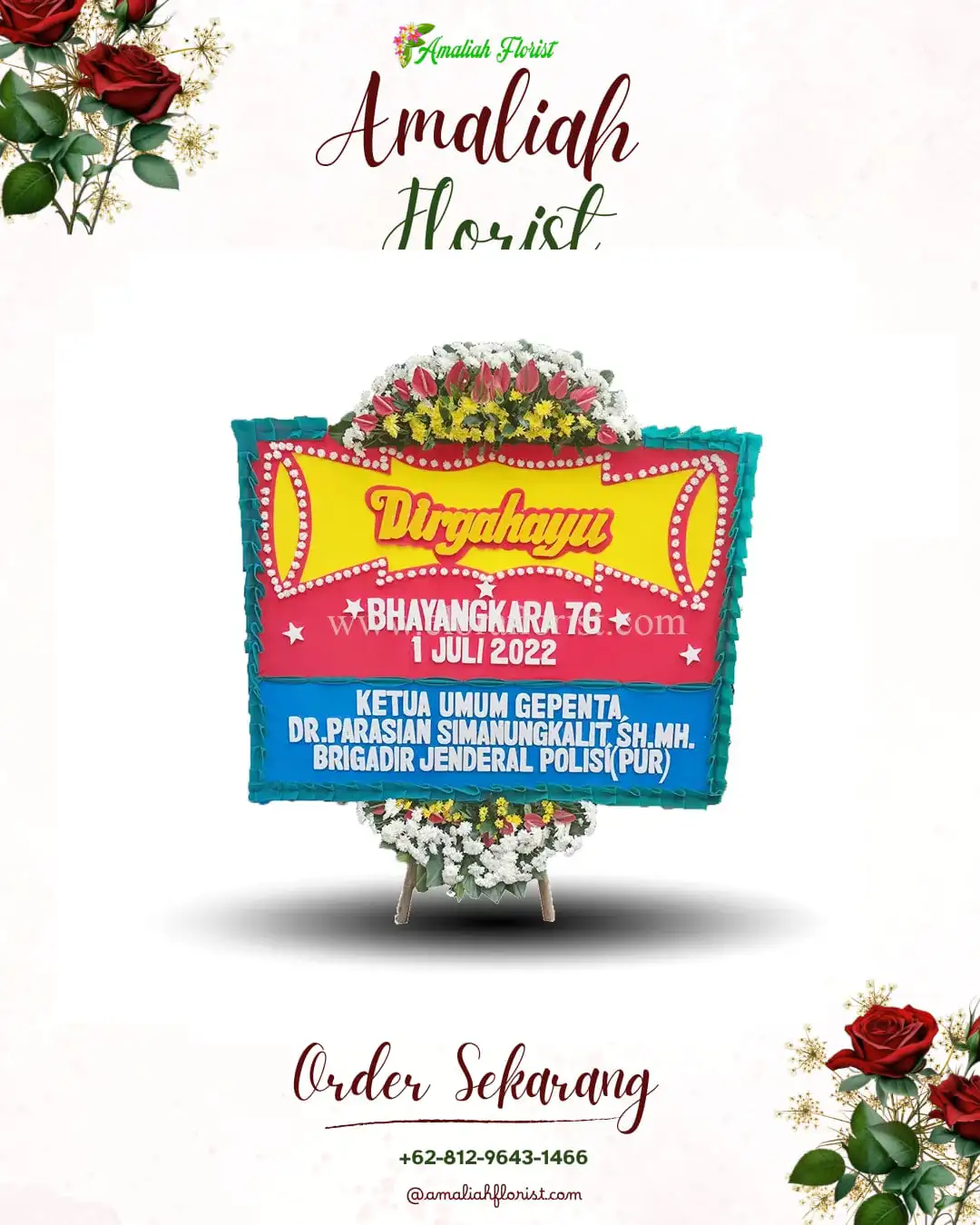 Papan Bunga HUT Ulang Tahun Kotawaringin Timur